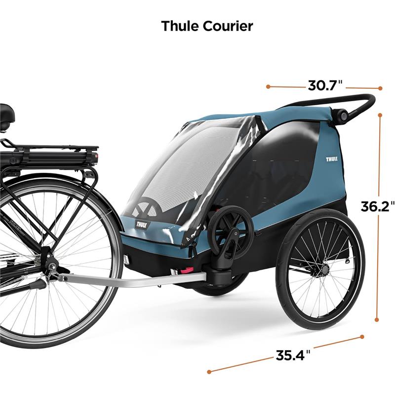 Thule - Courier Bike Trailer Blue Image 8