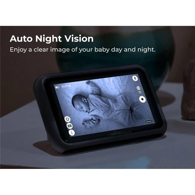 Tiny Traveler - Car Seat Baby Monitor - Classic - Black Image 4