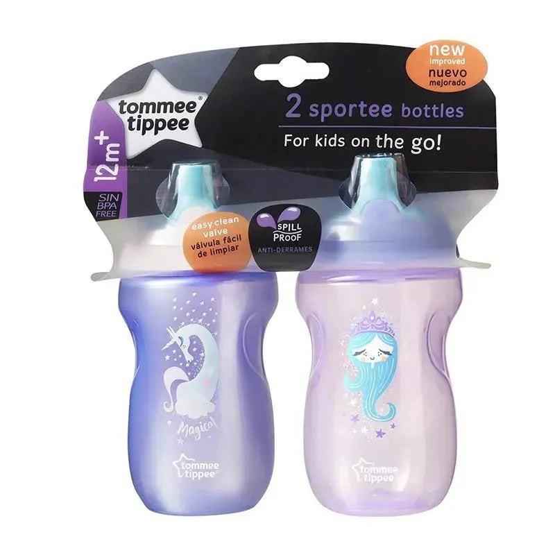 Tommee Tippee - 2Pk 10Oz Toddler Sportee Bottle 12+ Months, Colors May Vary Image 5