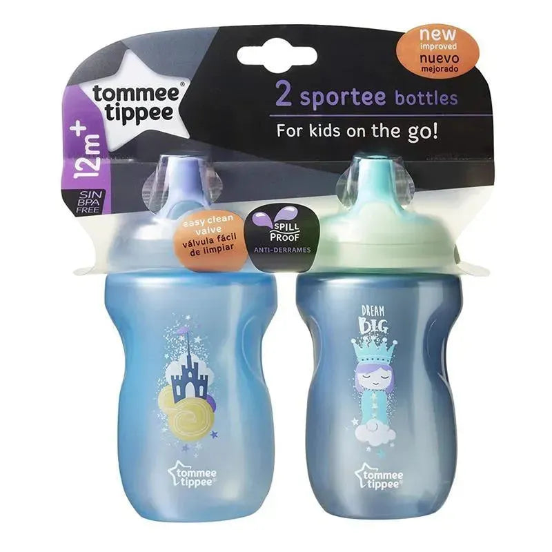 Tommee Tippee - 2Pk 10Oz Toddler Sportee Bottle 12+ Months, Colors May Vary Image 4