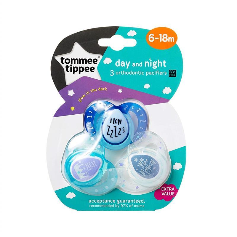 Tommee Tippee - 3Pk Closer To Nature Day And Night Glow-in-the-Dark Pacifiers 6-18M - Colors May Vary Image 7