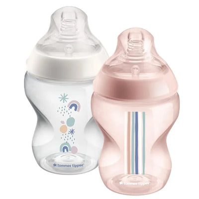 Tommee Tippee - Closer To Nature 2Pk 9Oz, Deco Bottle Girl Image 1