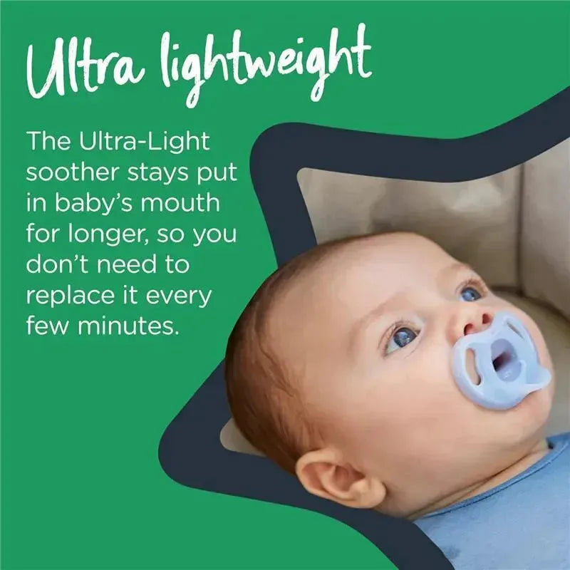 Tommee Tippee - Ultra-light Dummies Soother Asst, 0-6 months, 2 pack Image 6