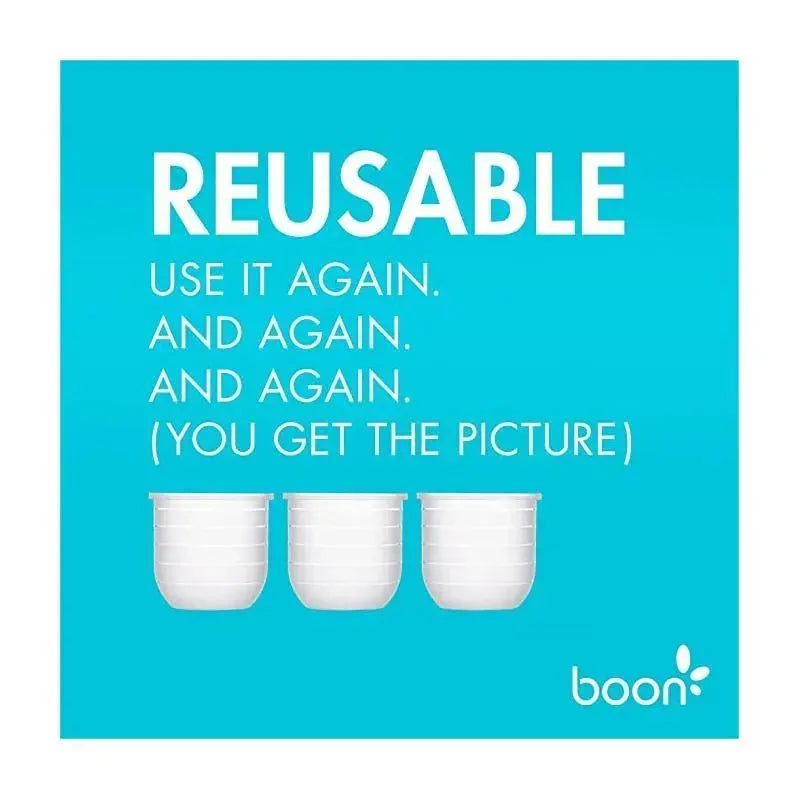 Tomy Boon 100% Silicone Reusable 4 Oz Nursh Baby Bottle Pouch, 3pk Image 2