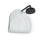 Gray Boon GRIFFLE bathtub mat featuring a textured surface and a black showerhead attachment.