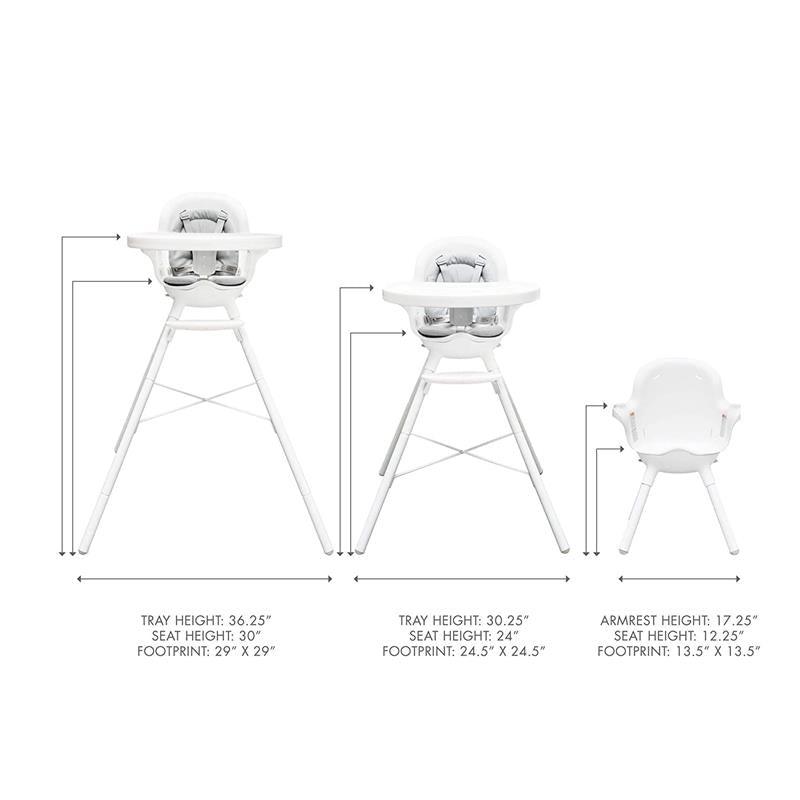 Tomy - Boon Grub 2-in-1 Convertible High Chair, White Image 2