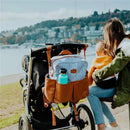 Tomy - Jj Cole Popperton Backpack Cognac Strip Diaper Bag Image 13