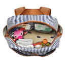 Tomy - Jj Cole Popperton Backpack Cognac Strip Diaper Bag Image 5