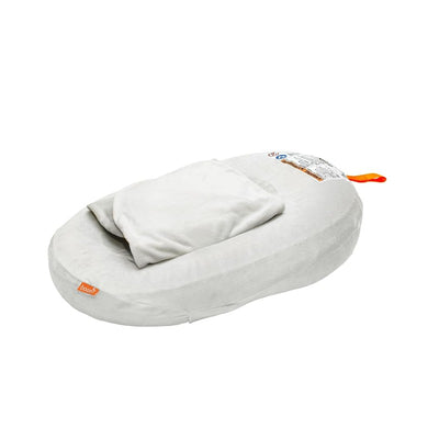 Boon PUFF+ Inflatable Baby Bather in light grey