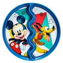 Tomy The First Years Suction Kids Plate Divided, Mickey/Pluto Image 1