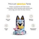 Tonies 3Pk Bluey Audio Toy Figurine Set featuring Bluey, Bingo, and Muffin for interactive audio adventures.