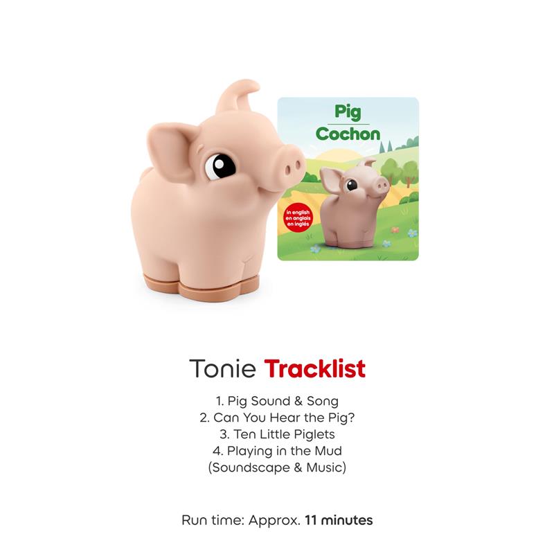 Tonies My First Farm Set Cow, Pig and Horse Soft and Squeezable Audio Toy Figurines Image 6