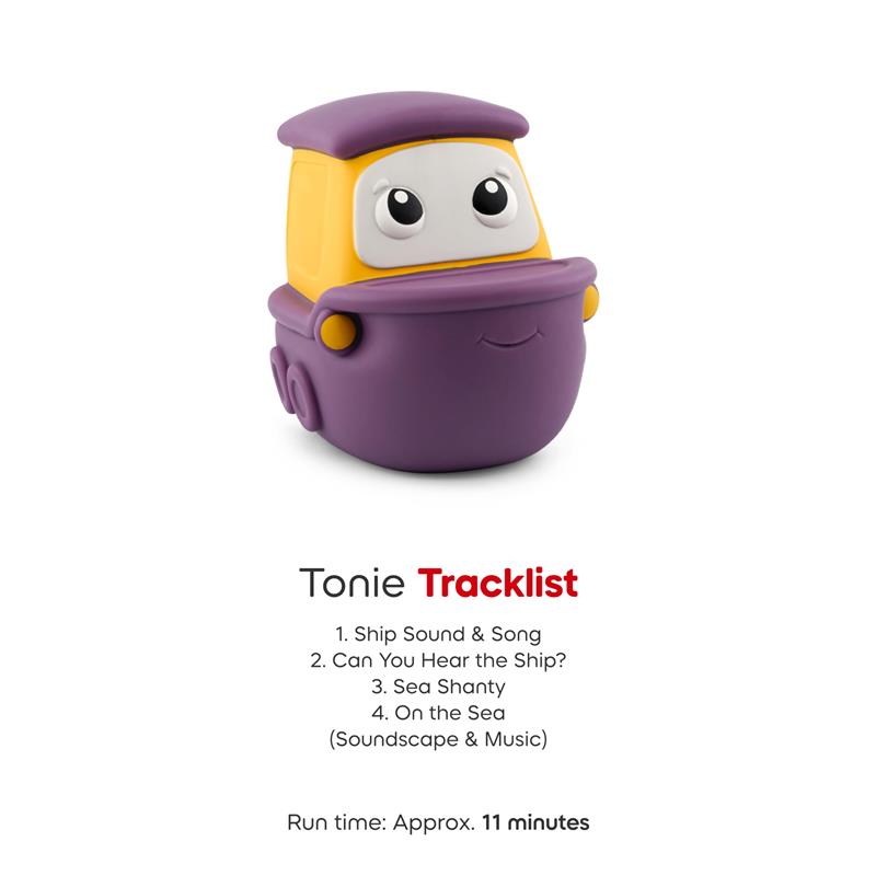 Tonies My First Travel Set Airplane, Ship and Train Soft and Squeezable Audio Toy Figurines Image 5