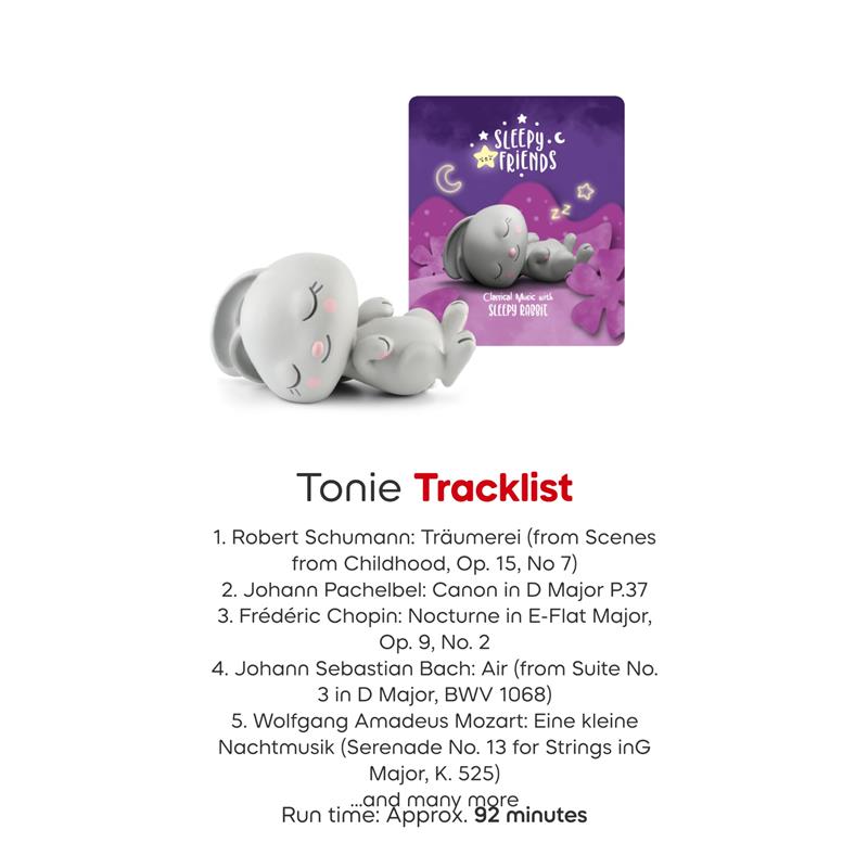 Tonies Sleepy Friends: Classical Music Audio Toy Figurine Featuring Sleepy Rabbit Image 5