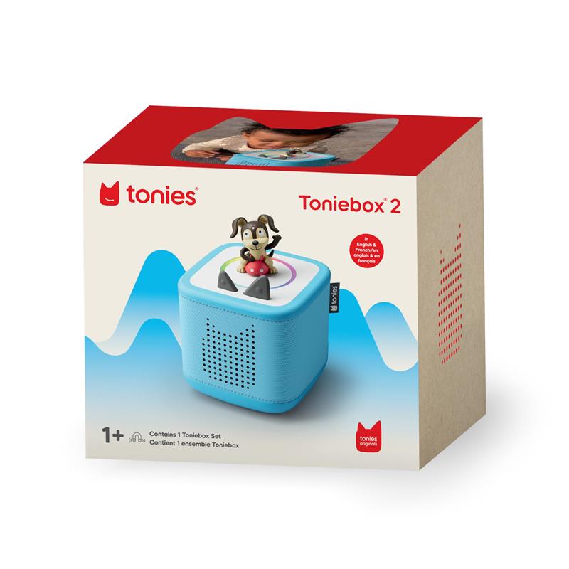 Tonies Toniebox 2 Audio Player Starter Set for Kids 1+ with Playtime Puppy, Sky Blue Image 8