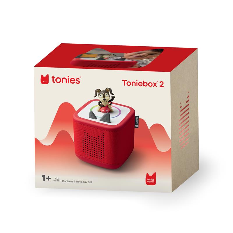 Tonies Toniebox 2 Audio Player Starter Set for Kids 1+ with Playtime Puppy Sunset Red Image 8