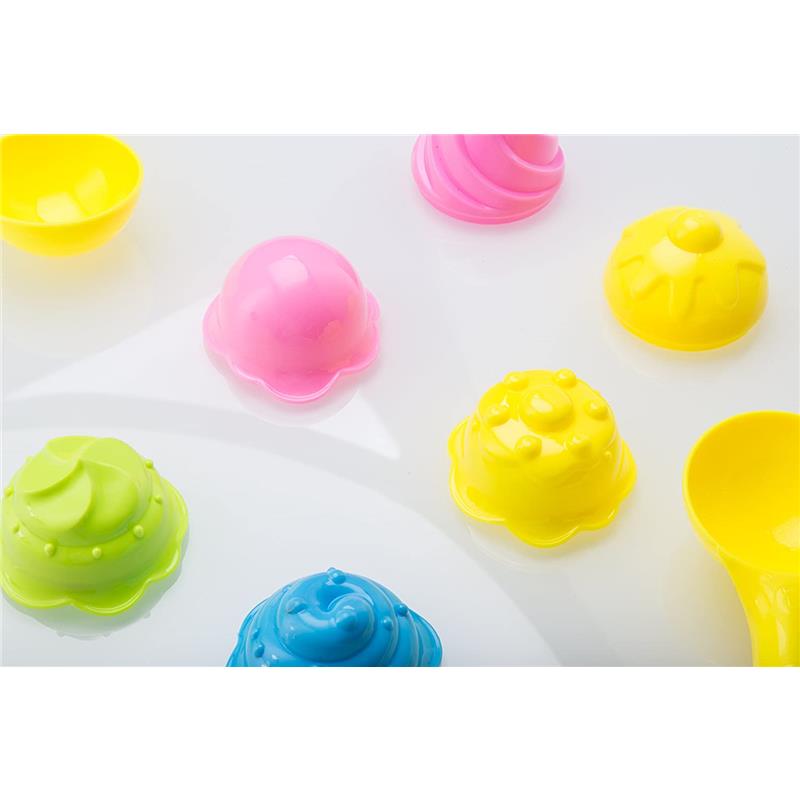 Top Race - 14 Piece Ice Cream Beach Pail Blue - Toddler toy Image 5