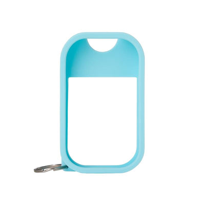 Touchland Hand Sanitizer Mist Case, Silicone Case with Keyring, Frosty Blue Image 1