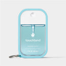 Touchland Hand Sanitizer Mist Case, Silicone Case with Keyring, Frosty Blue Image 2