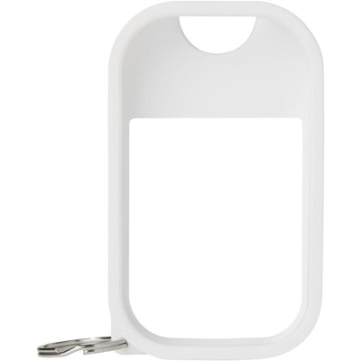 Touchland Hand Sanitizer Mist Case, Silicone Case with Keyring, Icy White Image 1