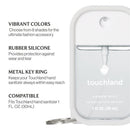 Touchland Hand Sanitizer Mist Case, Silicone Case with Keyring, Icy White Image 5