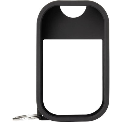 Touchland Hand Sanitizer Mist Case, Silicone Case with Keyring, Jet Black Image 1