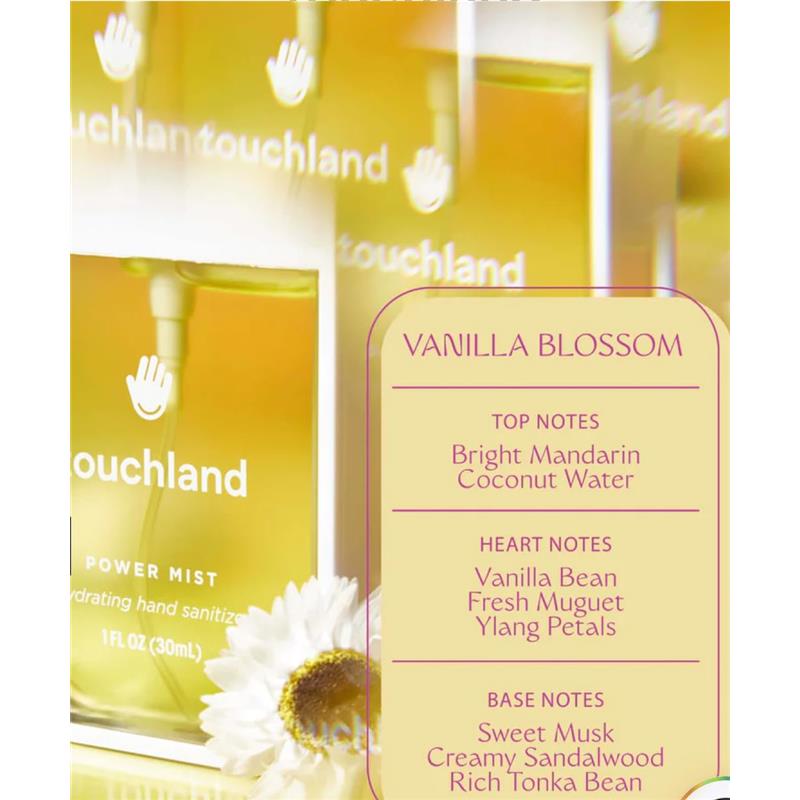 Touchland Vanilla Blossom Power Mist Hydrating Hand Sanitizer Image 5