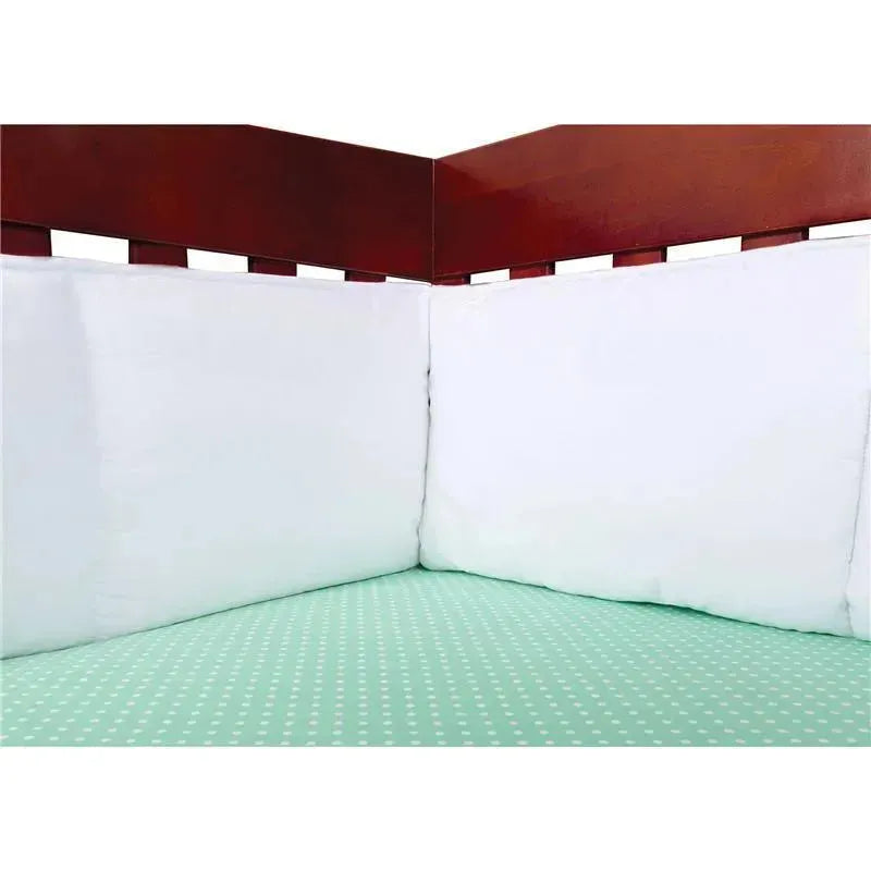 Trend Lab 4-Piece Crib Bumper Set - White Image 3