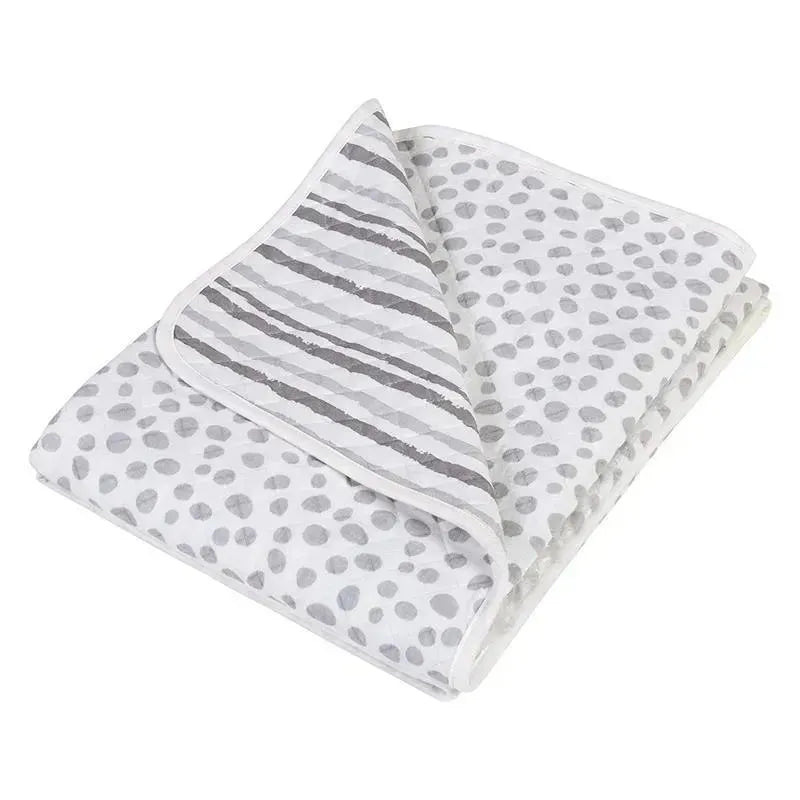 Trend Lab Cloud Knit Blanket, Grey/White Image 3