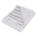Trend Lab Cloud Knit Blanket, Grey/White Image 3