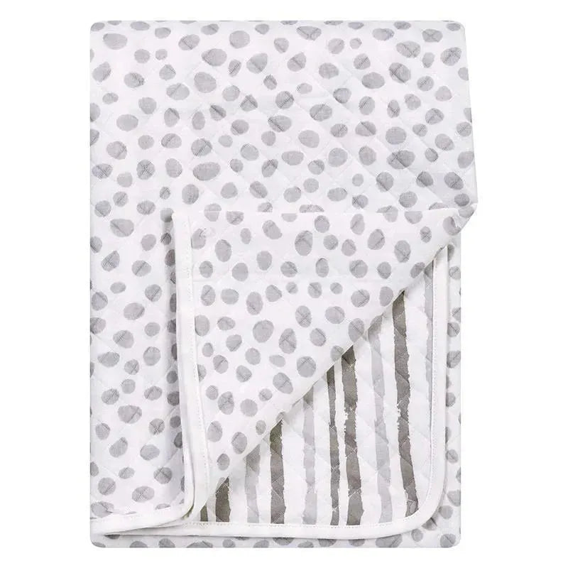 Trend Lab Cloud Knit Blanket, Grey/White Image 5