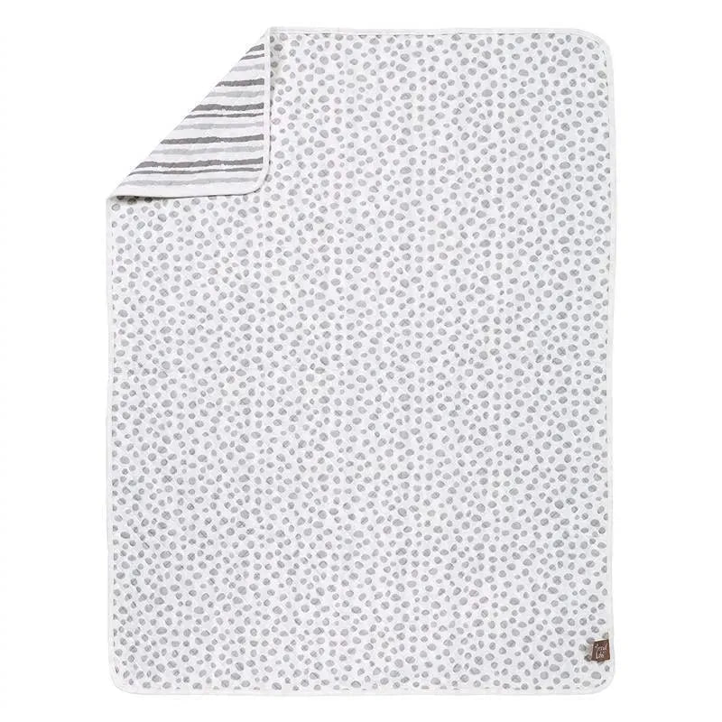Trend Lab Cloud Knit Blanket, Grey/White Image 6