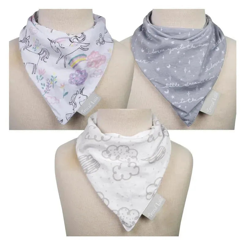 Trend Lab - Unicorn Dreamer 3 Pack Jersey Bandana Bib Set Image 2