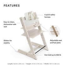 Stokke - Tripp Trapp High Chair Bundle, Wheat Cream Cushion & Black Tray Image 2