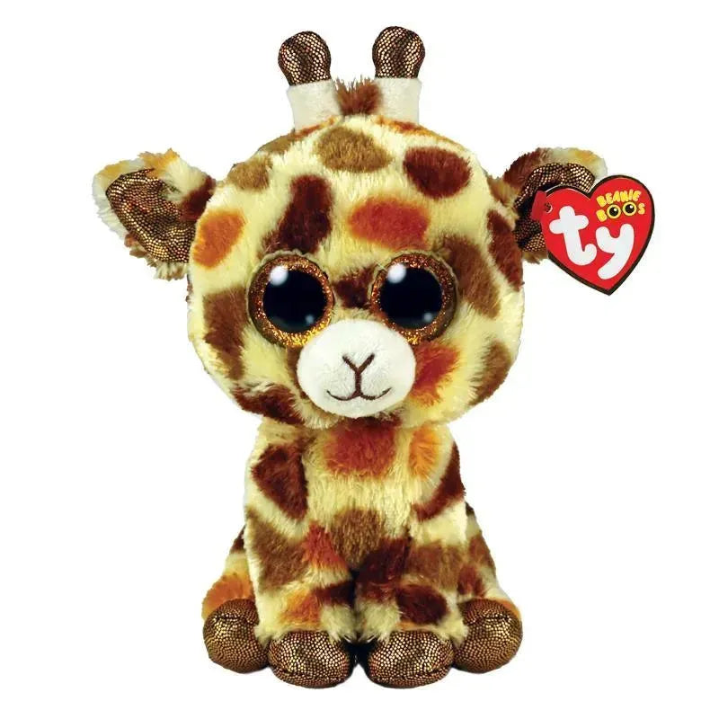 Ty - Plush Tan Spotted Giraffe, Stilts Image 1