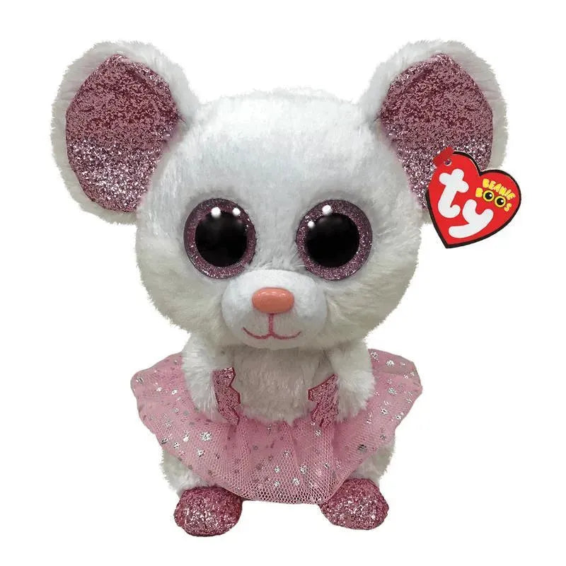 Ty - Plush White Ballerina Mouse Regular, Nina Image 1