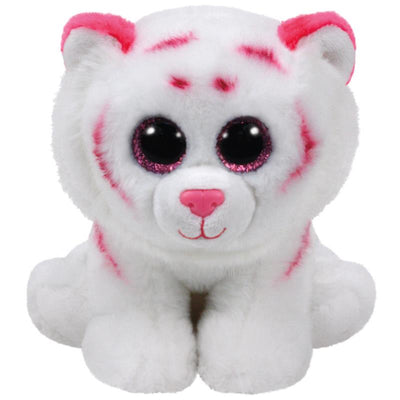 Ty - Tabor the Tiger, Pink/White, Medium | Tiger Stuffed Animals  Image 1