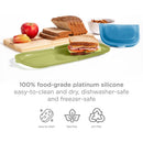 Ubbi 1Pk Platemate Reusable Silicone Storage Bag, Juniper Image 2