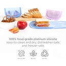 Ubbi 2Pk Platemate Reusable Silicone Storage Bag, Smoothie Purple Image 5