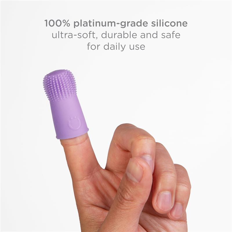 Ubbi - Baby Silicone Finger Toothbrush with Storage Case Image 3
