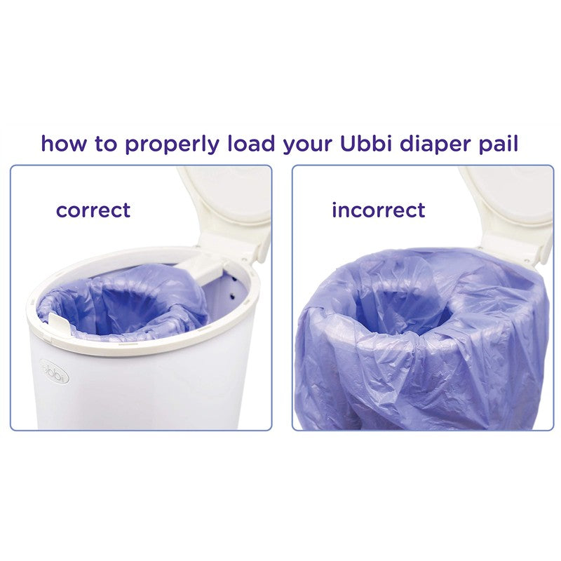 Ubbi - Diaper Pail Plastic Bags, Disposable Baby Waste Bags, Single Pack, 25 Count, 13-Gallon Bags Image 2