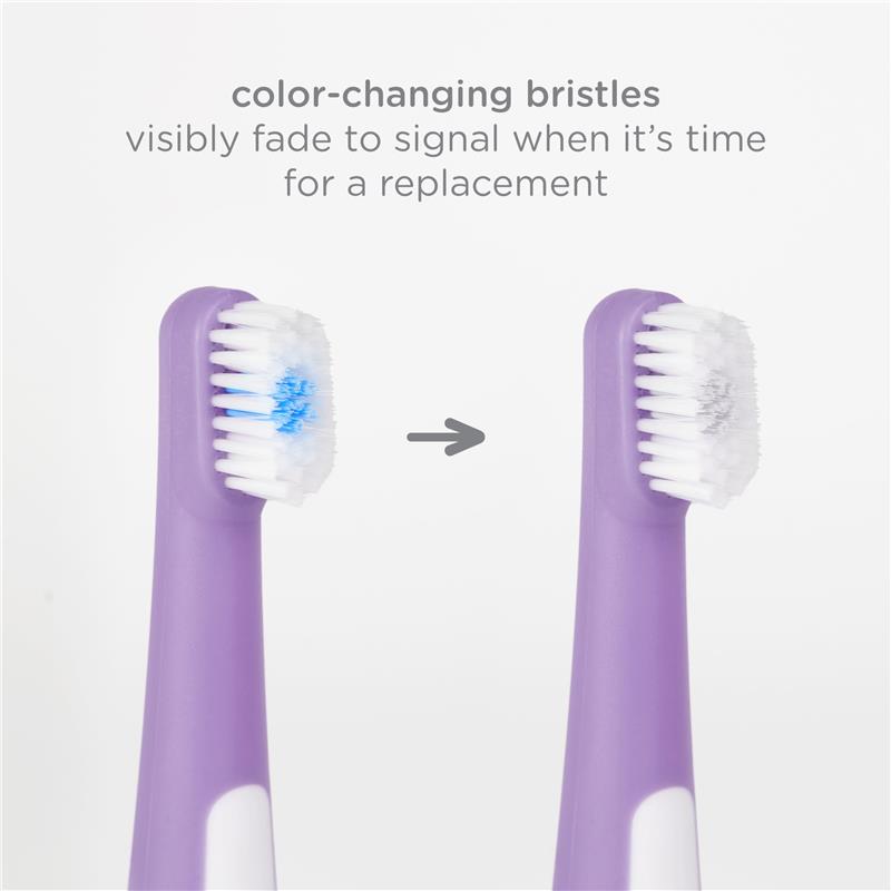 Ubbi - Grow with Me Toothbrush Training Set for Babies and Toddlers, Purple Image 5