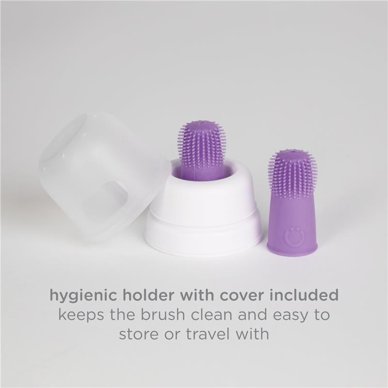 Ubbi - Grow with Me Toothbrush Training Set for Babies and Toddlers, Purple Image 9