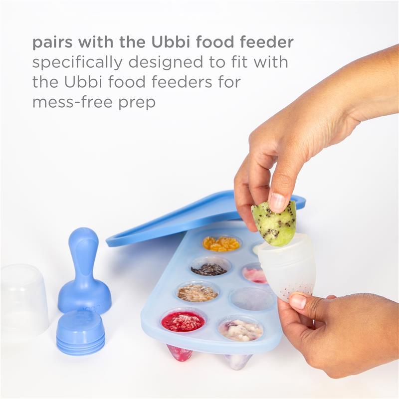 Ubbi - Smoothie Purple & Sugar Snap Green Feeder & Freezer Tray Set Image 4