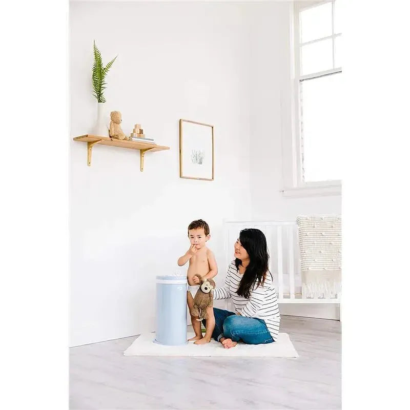 Ubbi - Steel Odor Locking Diaper Pail, Cloud Blue Image 4