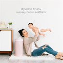 Ubbi - Steel Diaper Pail, Odor Locking, No Special Bag Required, Blush Pink Image 10