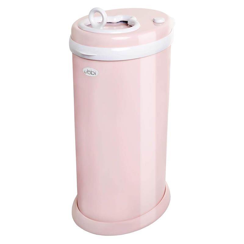 Ubbi - Steel Diaper Pail, Odor Locking, No Special Bag Required, Blush Pink Image 1