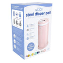Ubbi - Steel Diaper Pail, Odor Locking, No Special Bag Required, Blush Pink Image 4