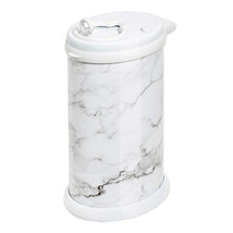 Ubbi - Steel Diaper Pail, Odor Locking, No Special Bag Required, Marble Image 1