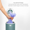 Ubbi - Steel Diaper Pail, Odor Locking, No Special Bag Required, Open Water Image 7